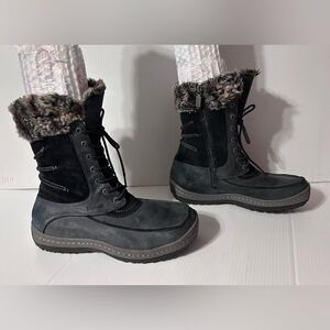 Blondo #B4823-96 leather suede winter snow lined boots women size 12 W